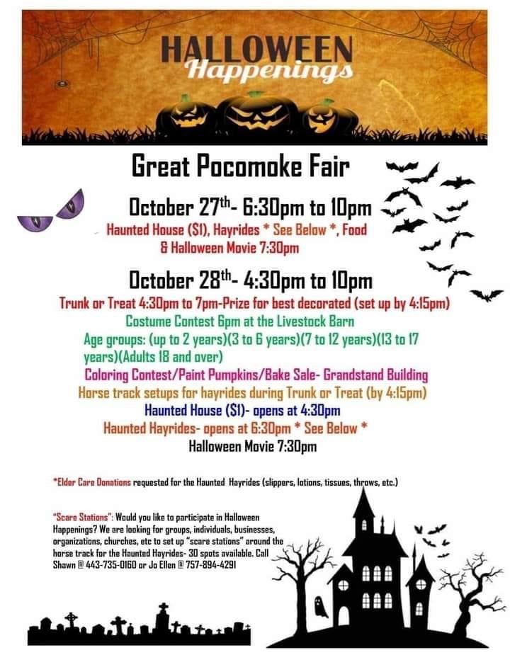 Halloween Happenings at the Great Pocomoke Fair | Bay Country 97.9 ...