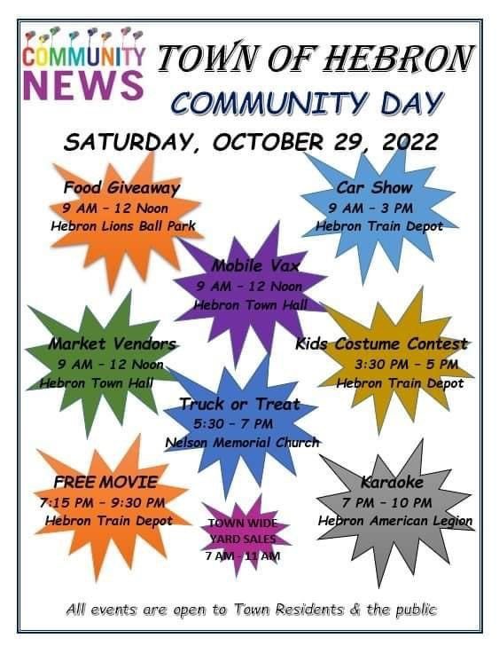 Town of Hebron Community Day Bay Country 97.9 Today's Country! Salisbury/Ocean City, MD